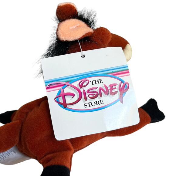 The Disney Store Mini Bean Bag Pumbaa 8" The Lion King - Picture 8 of 9
